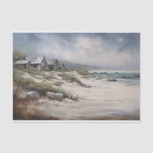 Stormy Rustic Coastal Painting Decoupage