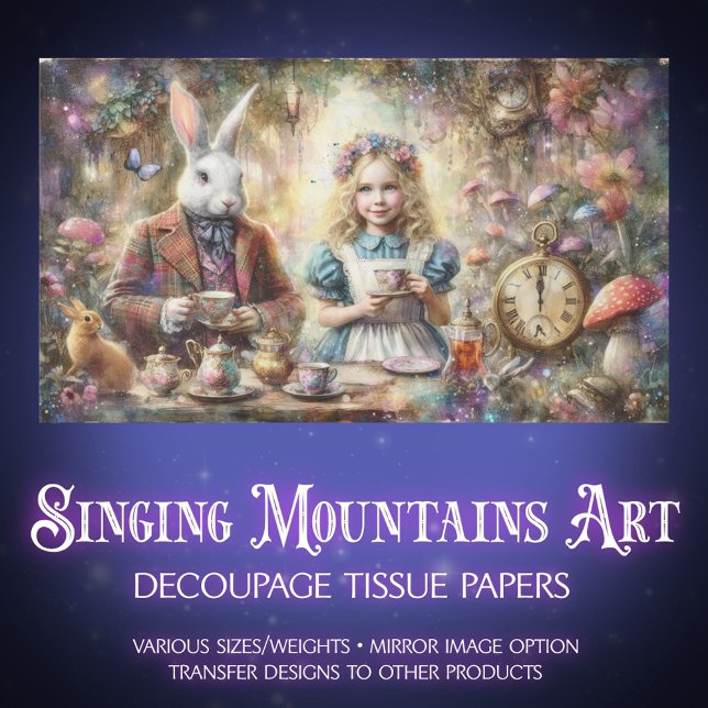 Papel De Seda Storybook Fantasy Tea Party Furniture Decoupage (Subido por el creador)