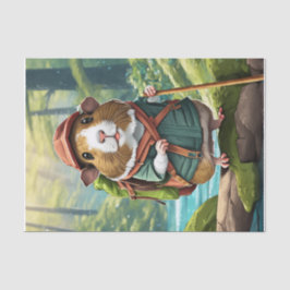 Papel De Seda Storybook Wanderer, Guinea Pig Hiker Dude