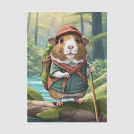 Papel De Seda Storybook Wanderer, Guinea Pig Hiker Dude