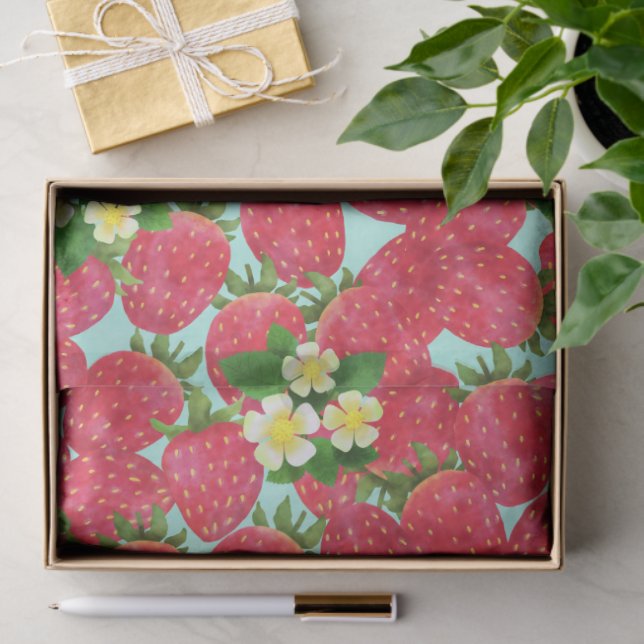 Papel De Seda Strawberry  (Regalo )