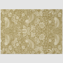 Papel De Seda Strawberry Thief Gold, William Morris