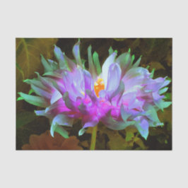 Papel De Seda Stunning Magenta and Lime Green Cactus Dahlia