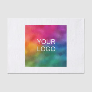 Papel De Seda Su logotipo aquí, Personalizado moderno, plano