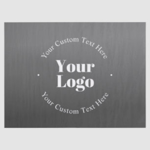 Papel De Seda Su logotipo comercial o diseño y texto editable