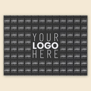 Papel De Seda Su logotipo o imagen con patrón de mosaico y logot