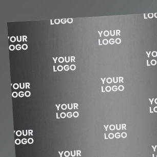 Papel De Seda Su Logotipo Simple Repetitivo Gradiente Gris y N