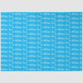 Papel De Seda Su nombre azul