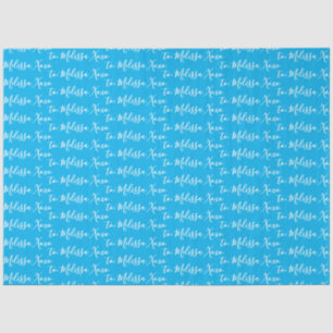 Papel De Seda Su nombre azul
