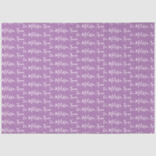 Papel De Seda Su nombre púrpura