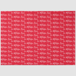 Papel De Seda Su nombre rojo