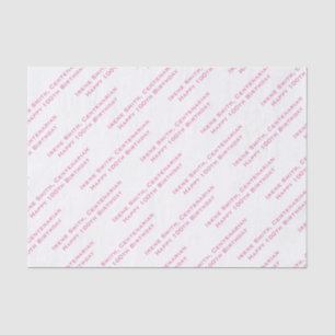 Papel De Seda Su patrón de texto en todo el área de impresión ro