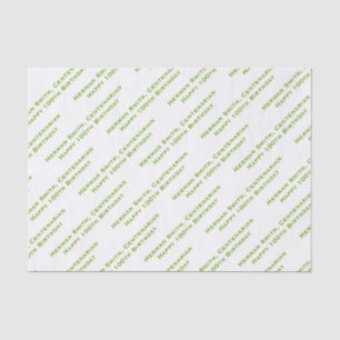Papel De Seda Su patrón de texto en todo el área de impresión ve