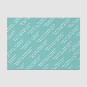 Papel De Seda Su patrón de texto en todo el mundo Imprimir Verde