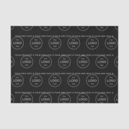 Papel De Seda Su propio logotipo aquí compañía Black Tissue Pape