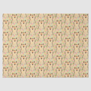 Papel de seda suave crema amarillo para gatos gara
