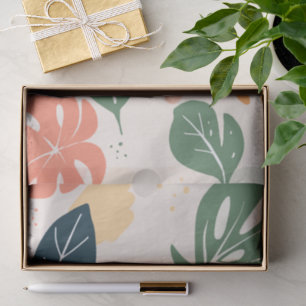 Papel De Seda Suave Fantasía Floral Pastel