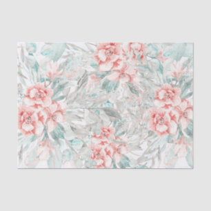 Papel De Seda Suave Floral Veraniega de Primavera Elegante Boda