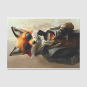 Papel De Seda Suave Gentleman Fox, Glasses & Wine DC6R Decoupage