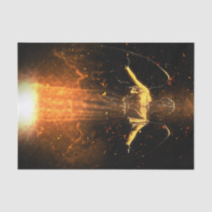 Papel De Seda Subida de Falln de las llamas