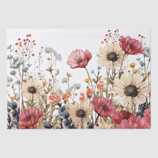 Papel De Seda Sublimación floral (Anverso)