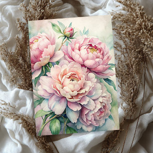 Papel De Seda Submarinismo shabby chic peonies bouquet