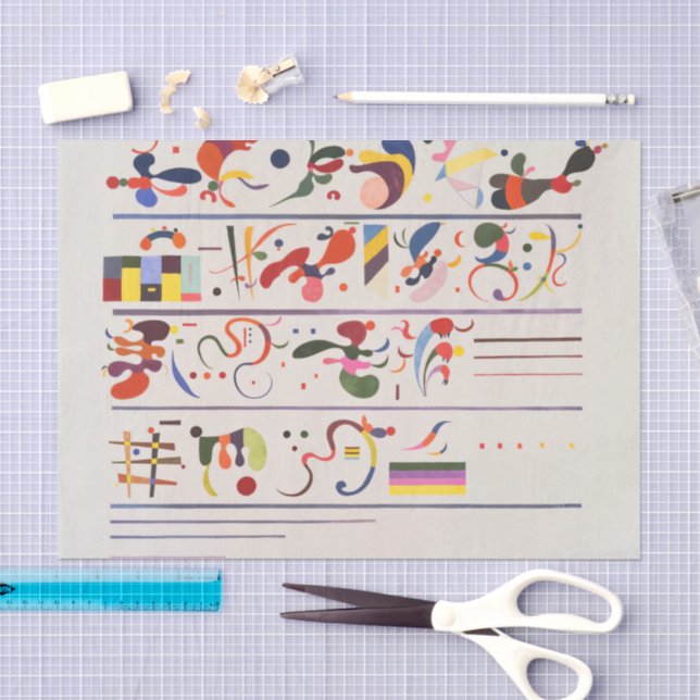 Papel De Seda Sucesión, Kandinsky  (Artesanía)