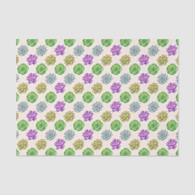 Papel De Seda Suculentas (Anverso)