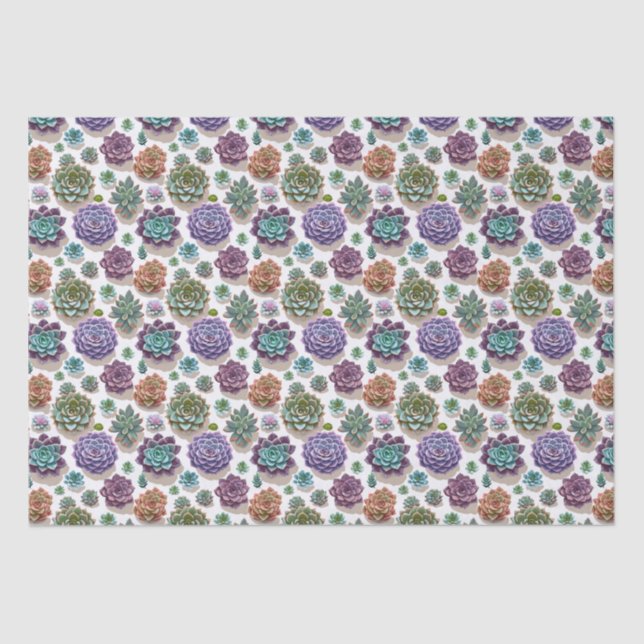 Papel De Seda Suculentas (Anverso)