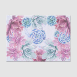 Papel De Seda Suculentas Modas modernas Marble Bridal Ducha Fies