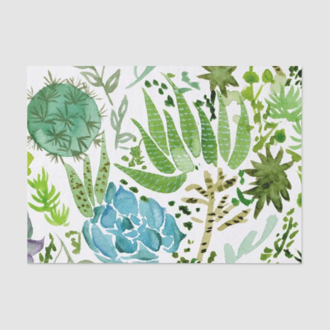 Papel De Seda Suculento campo I (Anverso)