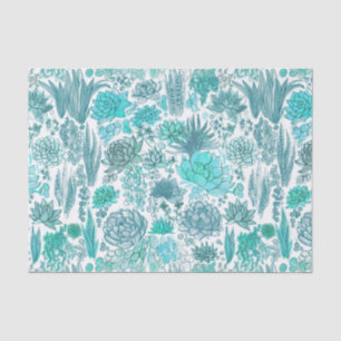 Papel De Seda Suculento jardín