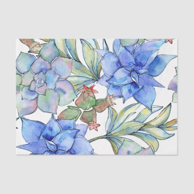 Papel De Seda Suculentos (Anverso)