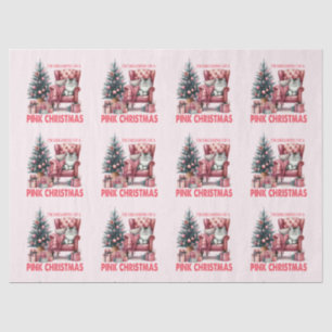 Papel De Seda Sueño con un Navidad rosado (Pink-Mas)