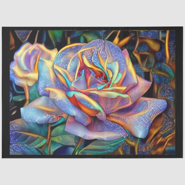 Papel De Seda Sueño de arte Rosa brillante único (Anverso)