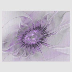 Papel De Seda Sueño de Flor de Lavanda Arte Fractal Abstracto Mo
