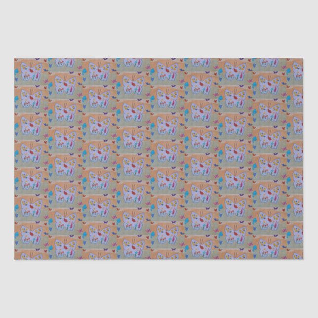 Papel De Seda Sueño de mariposa (Anverso)