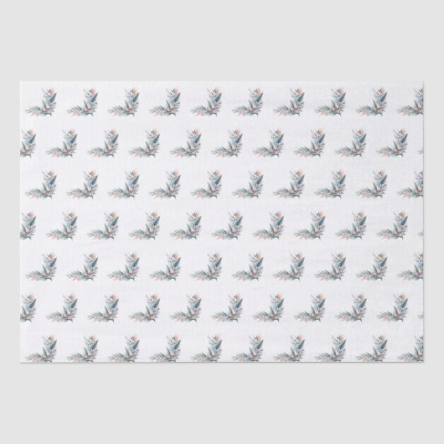 Papel De Seda Sueño tropical acuarela- (Anverso)