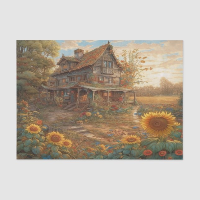 Papel De Seda Sueños de girasol (Anverso)