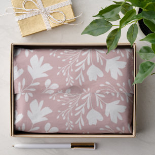 Papel De Seda Sueños de pradera floral Siluetas botánicas rubor