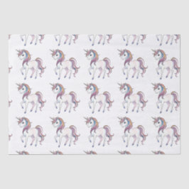 Papel De Seda Sueños de unicornio mágicos - Diseño de fantasía c