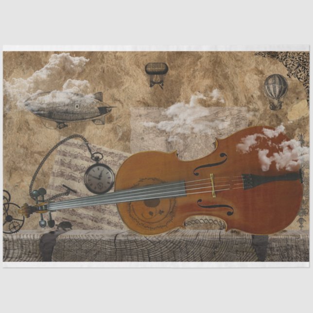 Papel De Seda Suite Cello Steampunk (Anverso)