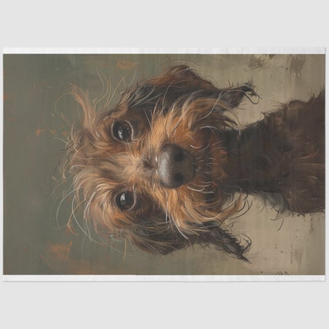 Papel De Seda Sulky Sausage Dachshund Decouppy (Anverso)