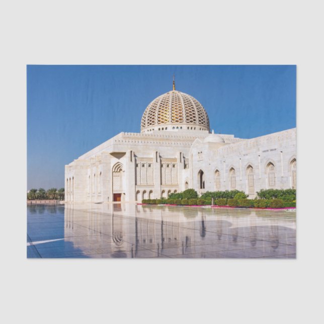 Papel De Seda Sultan Qaboos Grand Mosque in Muscat, Oman (Anverso)