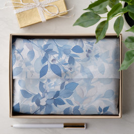 Papel De Seda Summer Blue Botanical