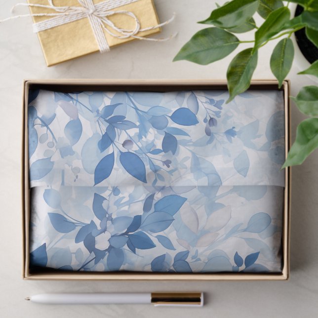Papel De Seda Summer Blue Botanical (Subido por el creador)