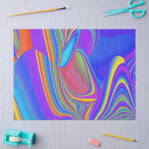 Papel De Seda Summerfeeling, Resumen 3D Rainbowart