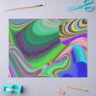 Papel De Seda Summerfeeling, Resumen 3D Rainbowart