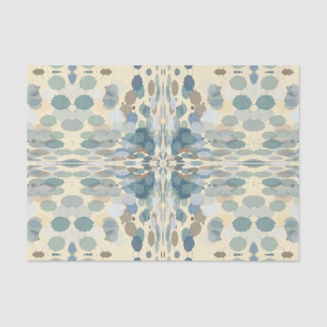 Papel De Seda Summertime Fun Ocean Spray Splatz Resumen Arte (Anverso)