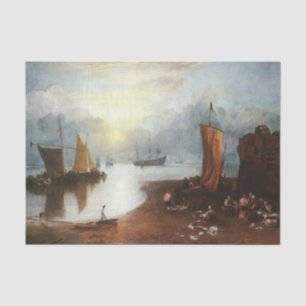 Papel De Seda Sun Rising Through Vapour Fishermen, J.M.W. Turner
